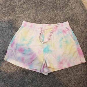 American Eagle Windbreaker / Nylon Shorts Womens  Medium M Tie Dye Cute / A35